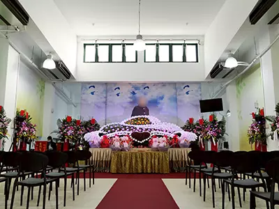 奠禮會場整體布置(示意圖僅供參考)